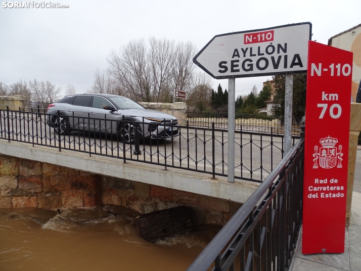 Una imagen este mediodía del entorno del Duero en San Esteban. /PC
