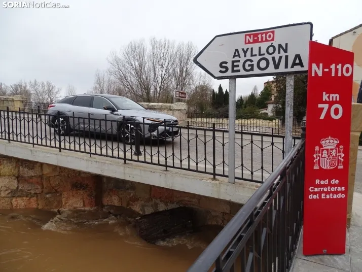 Una imagen este mediodía del entorno del Duero en San Esteban. /PC