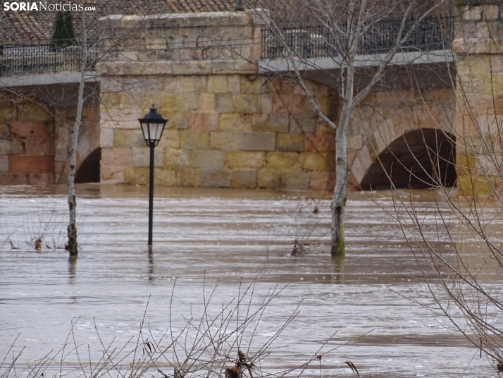 Una imagen este mediodía del entorno del Duero en San Esteban. /PC
