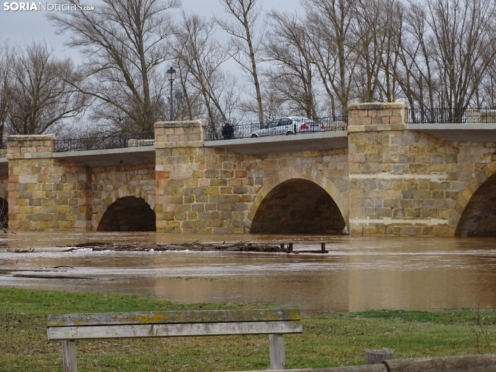 Una imagen este mediodía del entorno del Duero en San Esteban. /PC