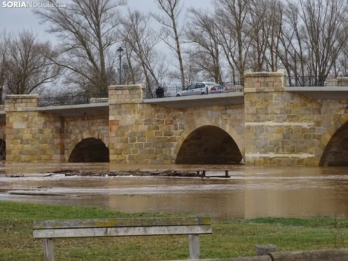 Una imagen este mediodía del entorno del Duero en San Esteban. /PC