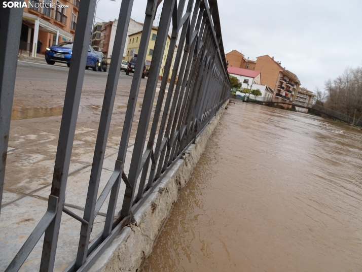 Una imagen este mediodía del entorno del Duero en San Esteban. /PC