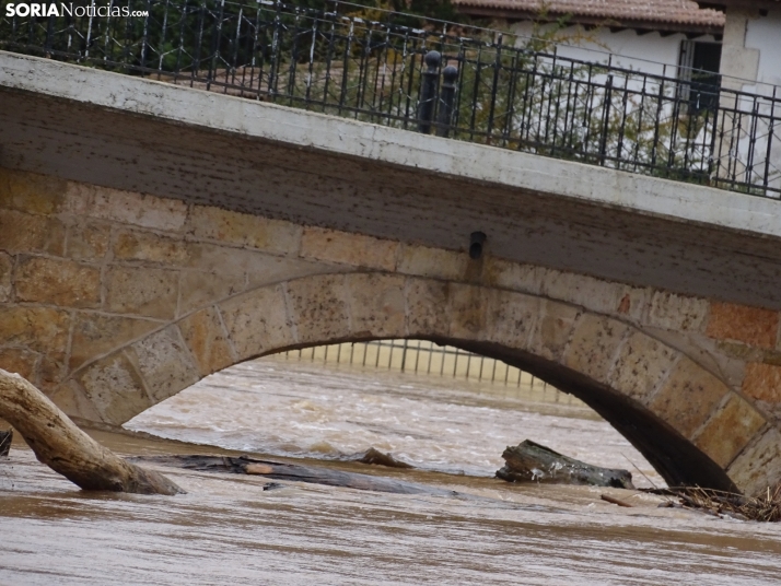 Una imagen este mediodía del entorno del Duero en San Esteban. /PC