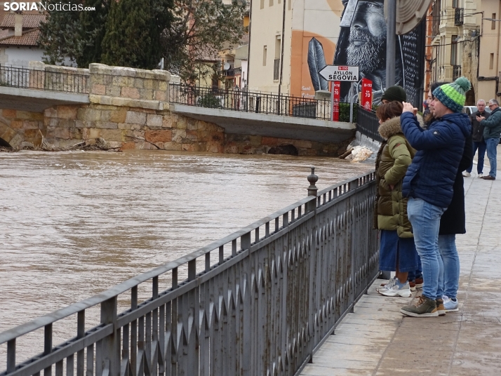 Una imagen este mediodía del entorno del Duero en San Esteban. /PC