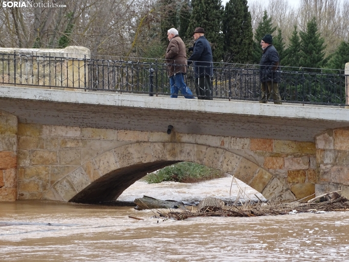 Una imagen este mediodía del entorno del Duero en San Esteban. /PC