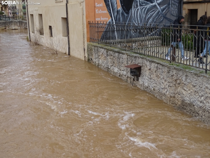 Una imagen este mediodía del entorno del Duero en San Esteban. /PC