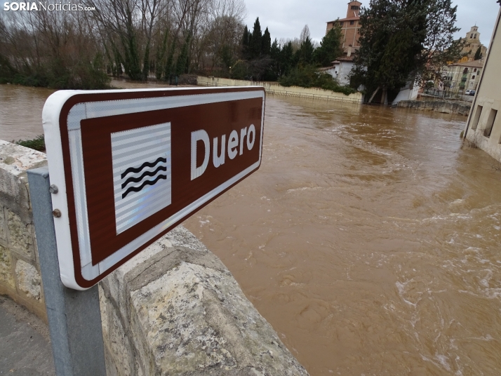Una imagen este mediodía del entorno del Duero en San Esteban. /PC