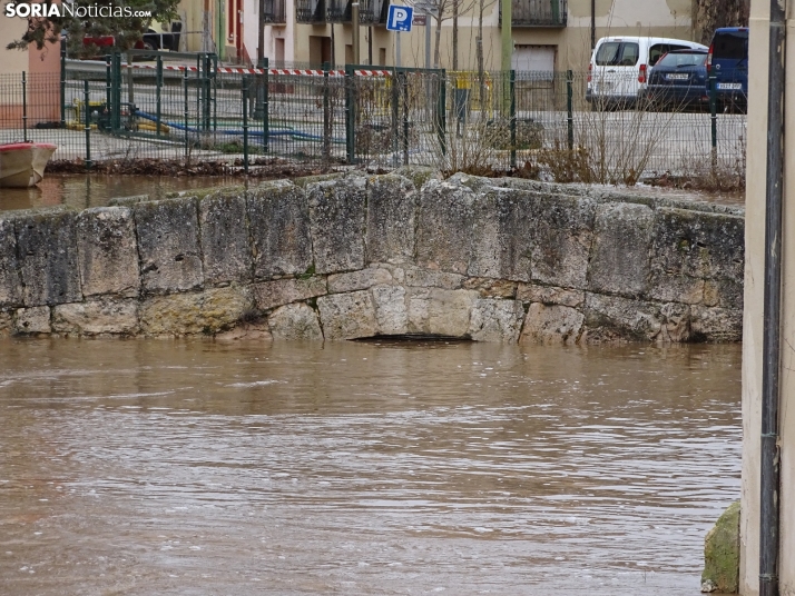 Una imagen este mediodía del entorno del Duero en San Esteban. /PC