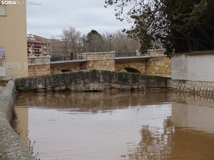 Una imagen este mediodía del entorno del Duero en San Esteban. /PC