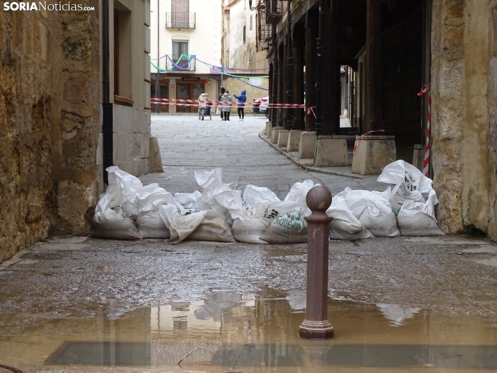 Una imagen este mediodía del entorno del Duero en San Esteban. /PC