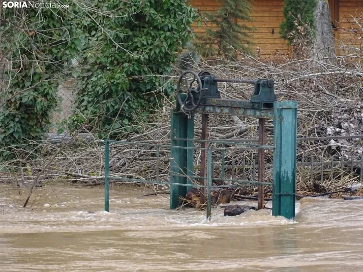Una imagen este mediodía del entorno del Duero en San Esteban. /PC