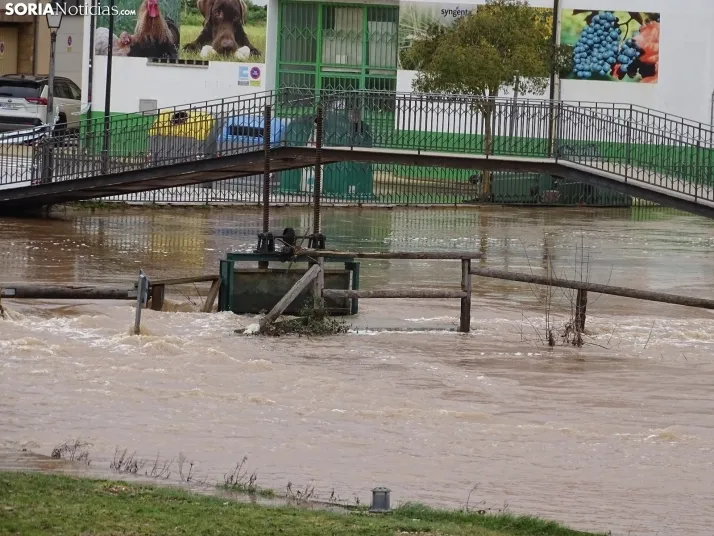 Una imagen este mediodía del entorno del Duero en San Esteban. /PC