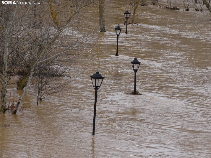 Una imagen este mediodía del entorno del Duero en San Esteban. /PC