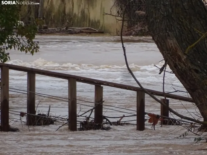 Una imagen este mediodía del entorno del Duero en San Esteban. /PC