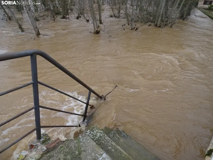 Una imagen este mediodía del entorno del Duero en San Esteban. /PC