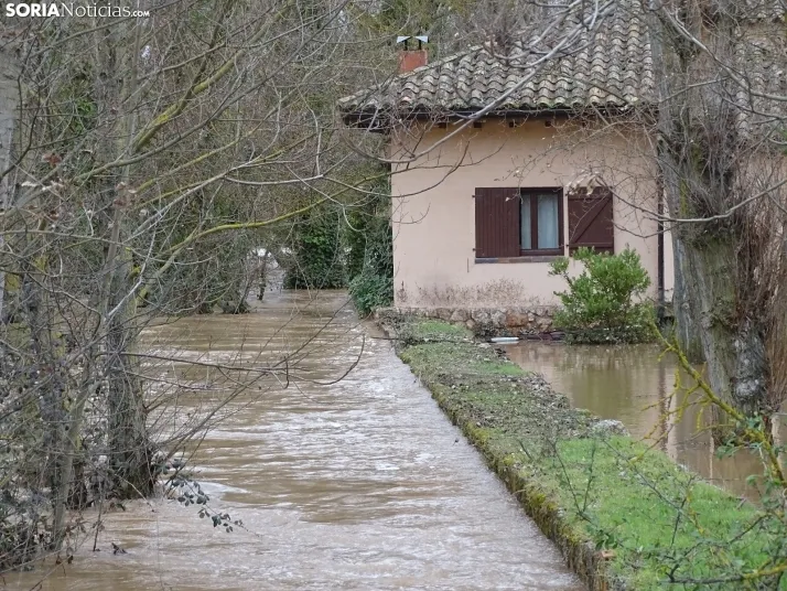 Una imagen este mediodía del entorno del Duero en San Esteban. /PC