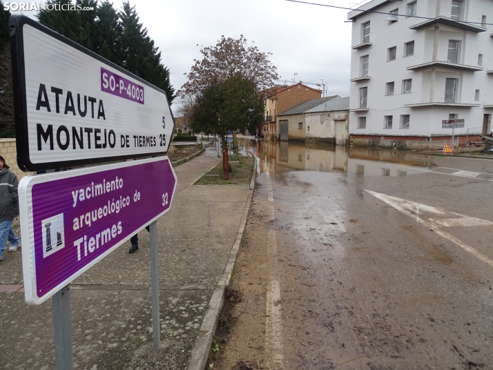 Una imagen este mediodía del entorno del Duero en San Esteban. /PC