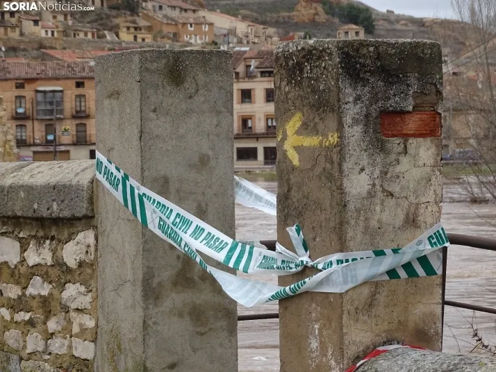Una imagen este mediodía del entorno del Duero en San Esteban. /PC