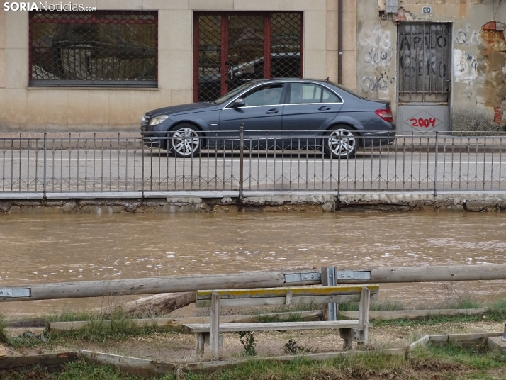 Una imagen este mediodía del entorno del Duero en San Esteban. /PC