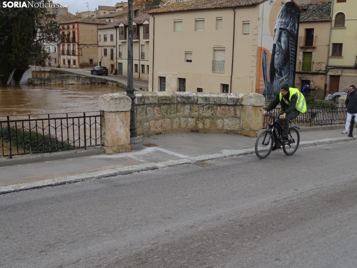 Una imagen este mediodía del entorno del Duero en San Esteban. /PC