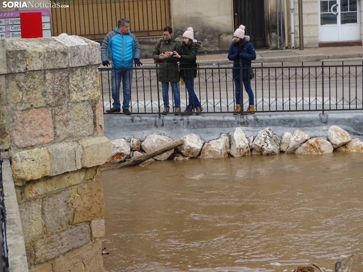 Una imagen este mediodía del entorno del Duero en San Esteban. /PC