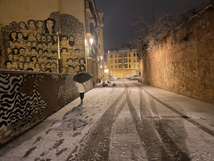Soria amanece nevada para alegr&iacute;a de unos y sufrimiento de otros