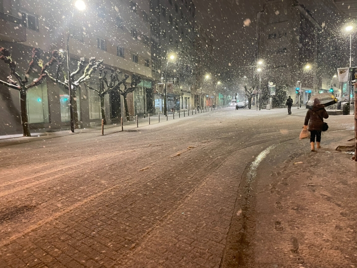 Soria amanece nevada para alegr&iacute;a de unos y sufrimiento de otros