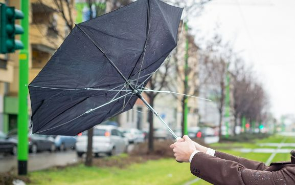 Lluvias generalizadas y rachas de viento de hasta 50 km/h