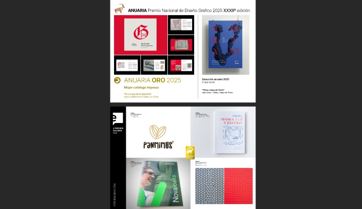 El diseño gráfico soriano consolida su prestigio nacional con un oro y cuatro selecciones Anuaria