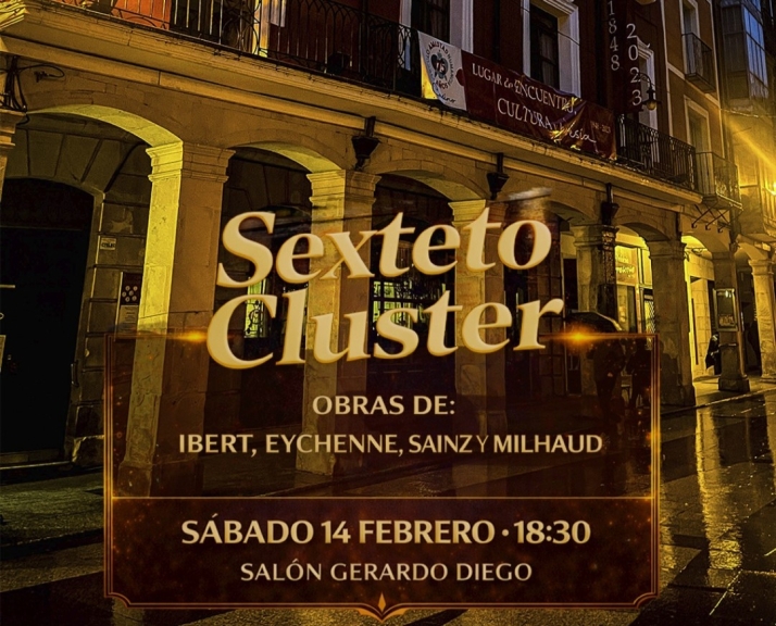 Concierto del Sexteto Cluster en el Círculo Amistad Numancia de Soria