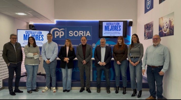 El PP soriano presenta oficialmente su lista para las autonómicas: Veteranía y juventud