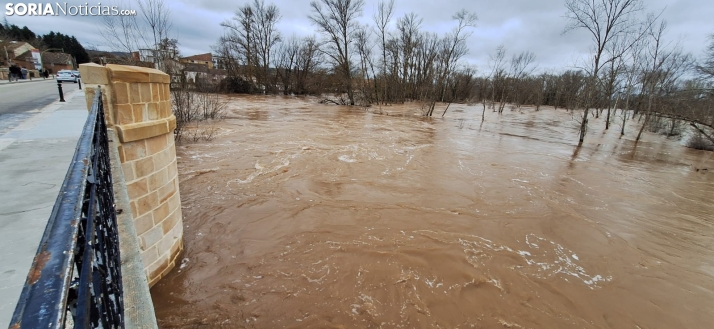 Una imagen este mediodía del entorno del Duero en San Esteban. /PC