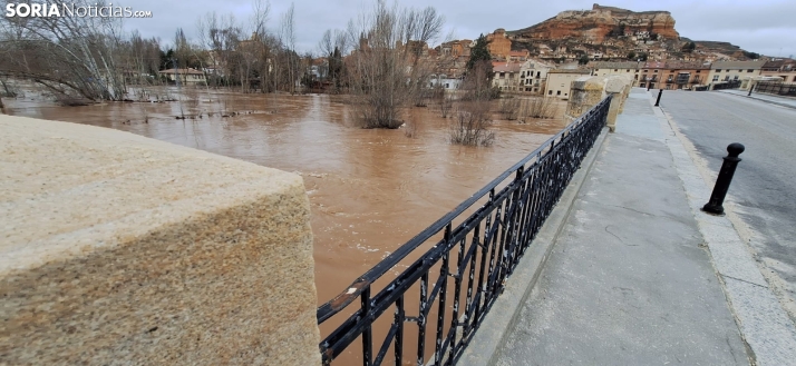 Una imagen este mediodía del entorno del Duero en San Esteban. /PC