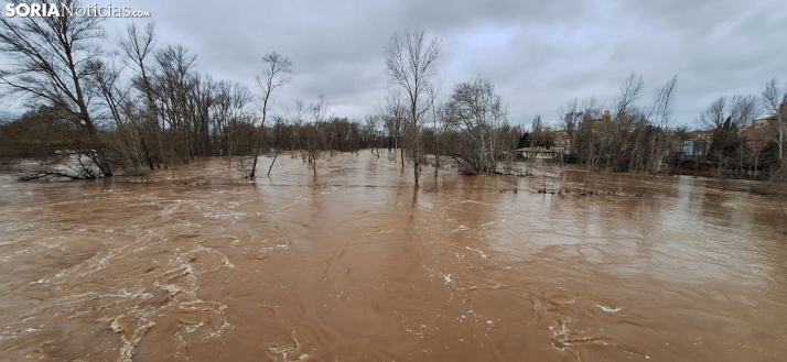 Una imagen este mediodía del entorno del Duero en San Esteban. /PC