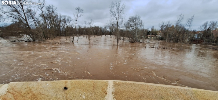 Una imagen este mediodía del entorno del Duero en San Esteban. /PC