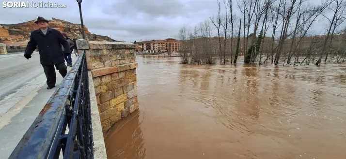 Una imagen este mediodía del entorno del Duero en San Esteban. /PC