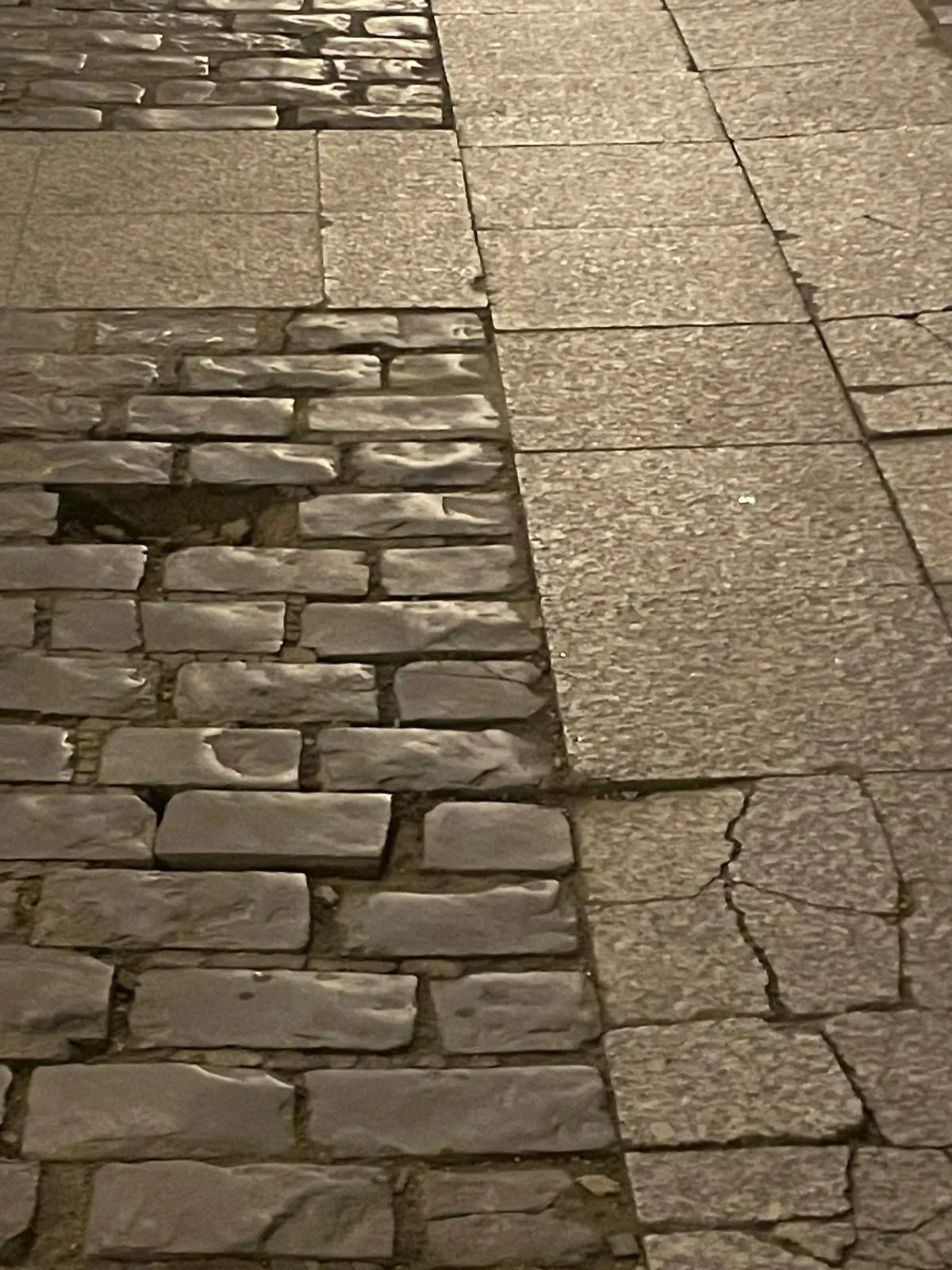 Estado de las calles Real y Zapatería en un paseo a primeras horas de la mañana. | SN