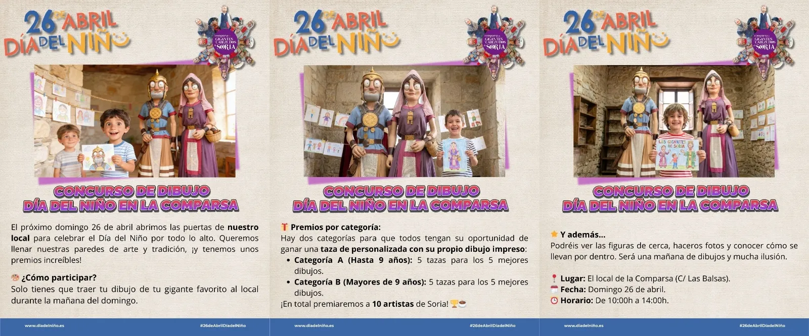 Foto 2 - Gigantes y Cabezudos, haciendo afici&oacute;n: Concurso pict&oacute;rico y premios personalizados