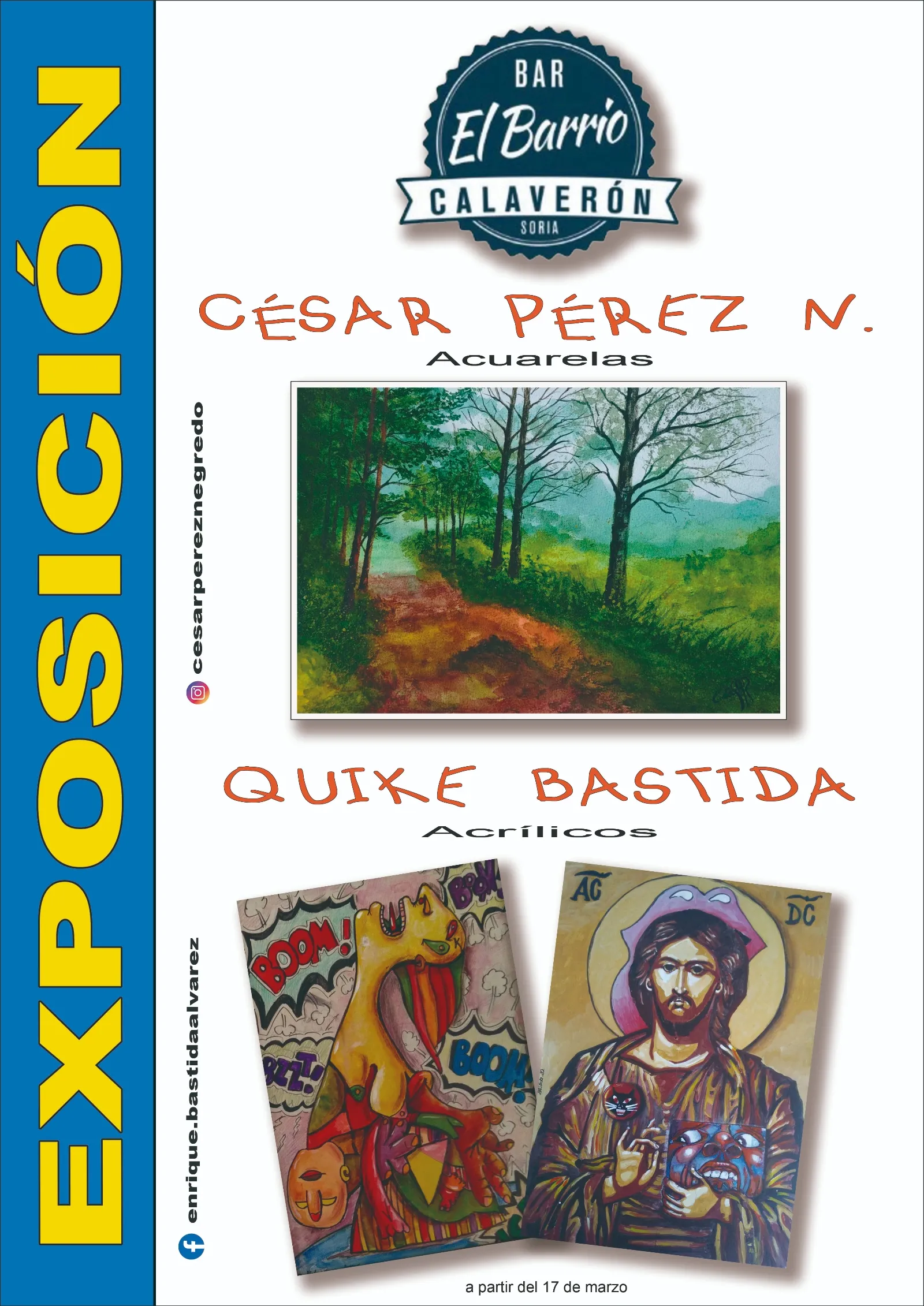 Foto 2 - Paisajes o un Cristo fan&aacute;tico de los Rolling en la nueva exposici&oacute;n de Quike Bastida y C&eacute;sar P&eacute;rez