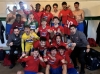 Los jugadores del Numancia B celebran el triunfo de esta fin de semana/ C.D. Numancia.