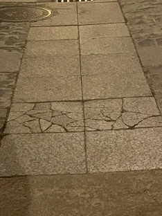 Estado de las calles Real y Zapatería en un paseo a primeras horas de la mañana. | SN