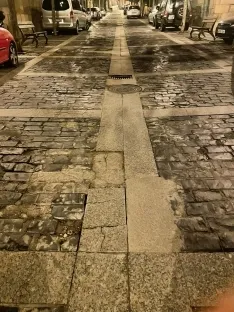 Estado de las calles Real y Zapatería en un paseo a primeras horas de la mañana. | SN