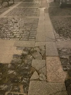 Estado de las calles Real y Zapatería en un paseo a primeras horas de la mañana. | SN