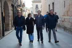 Estampas de la visita de Feijóo a El Burgo de Osma. | María Ferrer