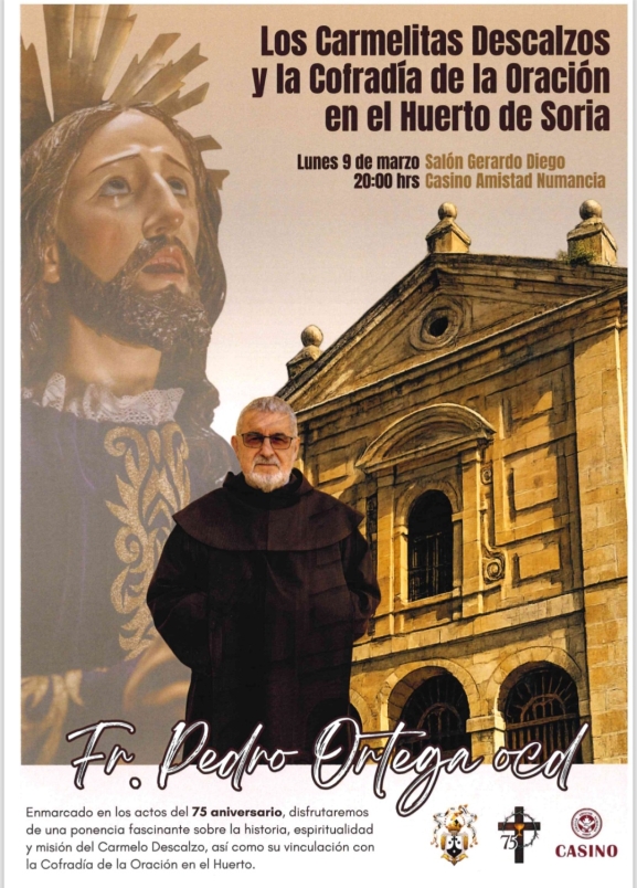 Charla sobre la Oración en el Huerto y los Carmelitas en el Casino de Soria