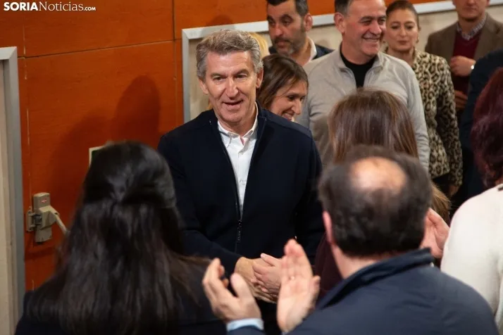Alberto Núñez Feijóo en El Burgo de Osma