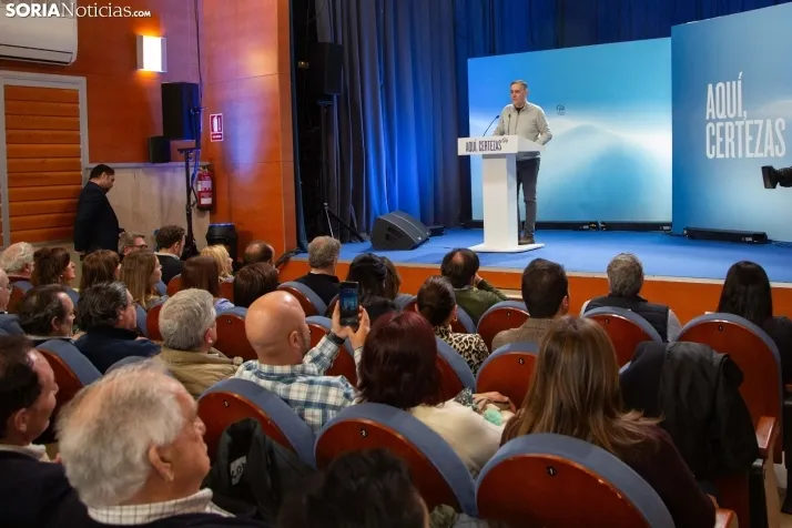 Alberto Núñez Feijóo en El Burgo de Osma