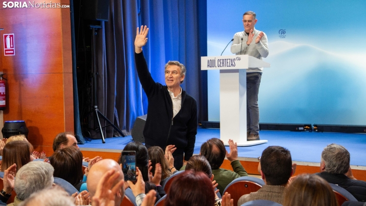 Alberto Núñez Feijóo en El Burgo de Osma