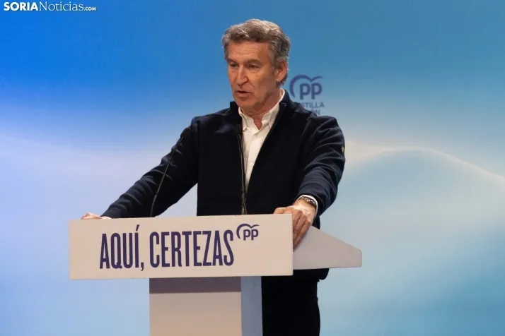 Alberto Núñez Feijóo en El Burgo de Osma