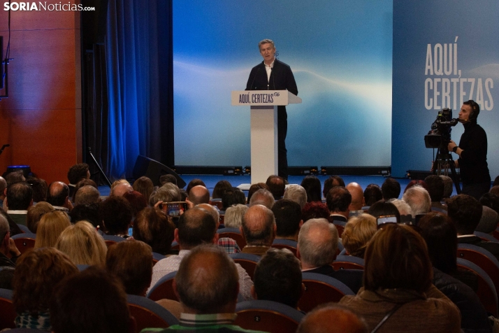 Alberto Núñez Feijóo en El Burgo de Osma